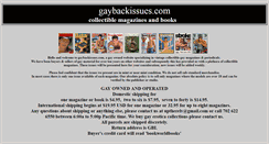 Desktop Screenshot of gaybackissues.com